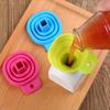 Durable Silicone Portable Retractable Funnels For Home Kitchen Convenient Storage