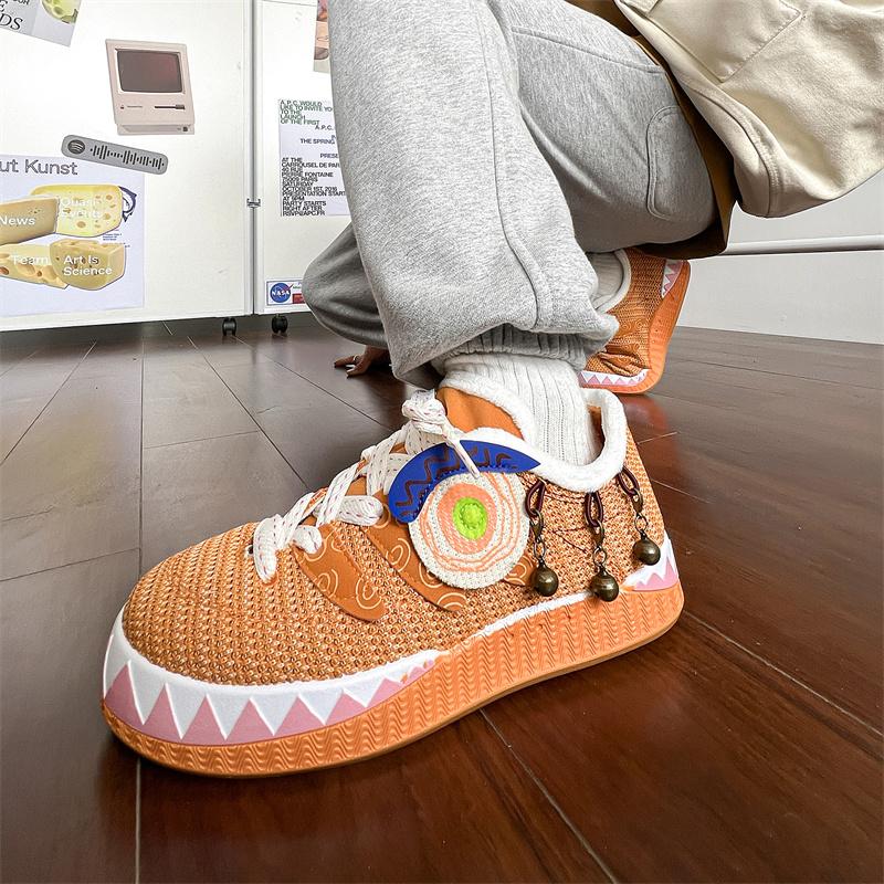 Original Luxury Sneakers Men Fashion Orange Designer Shoes Men Casual Streetwear Sneakers Hip Hop Skateboard Sports Shoes Man