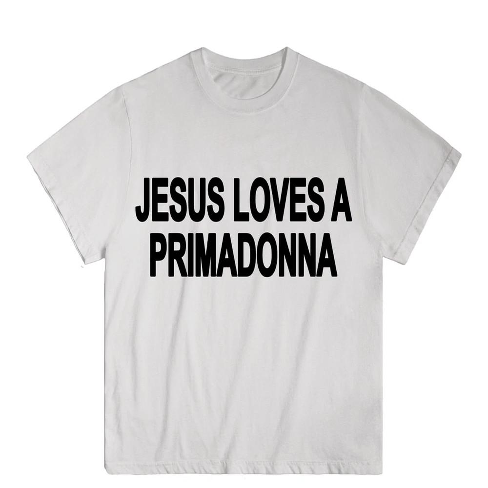 

Nessa Barrett Jesus Loves a Primadonna Graphic T Shirt Full Size S5XL Unisex T-Shirt XXXL