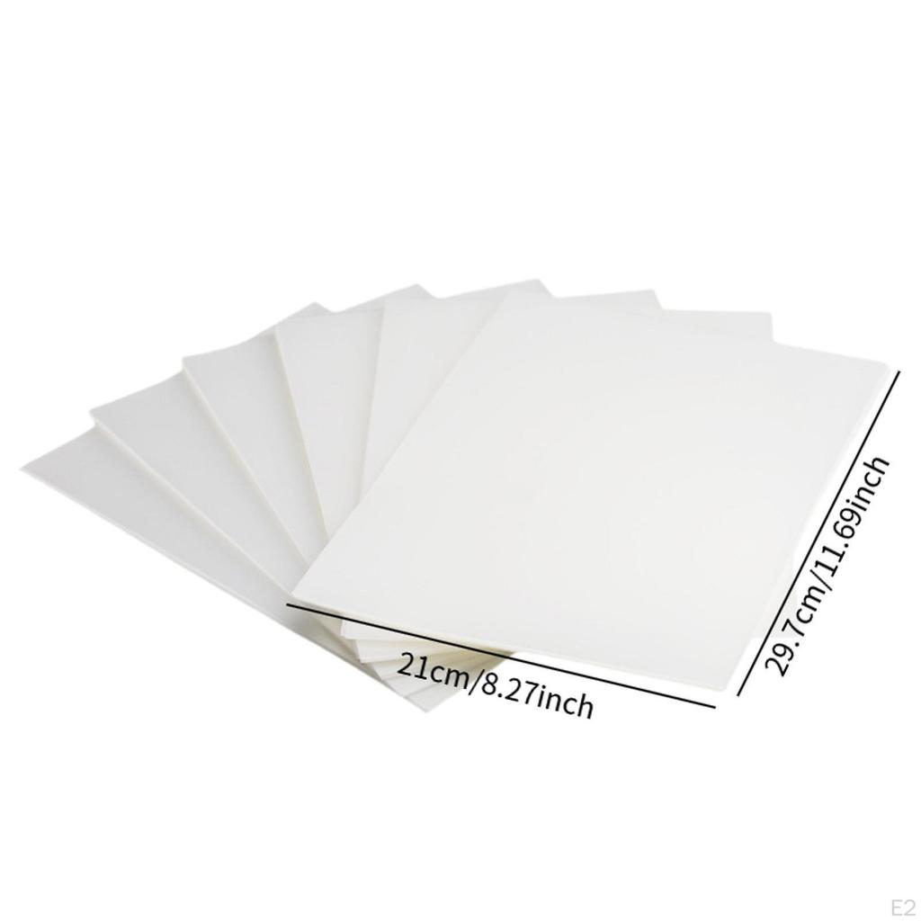 100x A4 Size Binding Covers Semi Transparent 21x29.7cm Waterproof Binder Cover for Business Office
