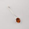 Citrine Gemstone 925 Sterling Silver Women Jewelry Women Wedding Pendant 1.79" PP-69-7