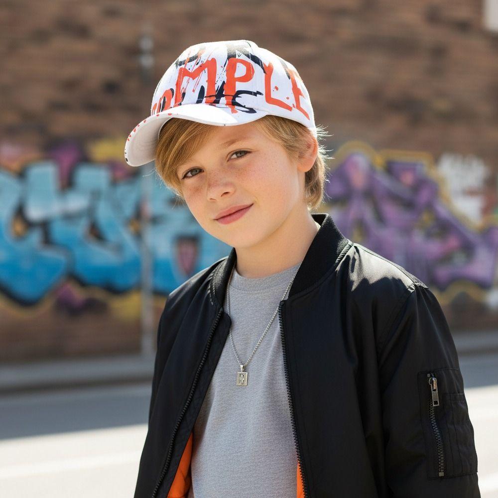 Adjustable Kids Baseball Cap Sun Protection Children Sun Hat Trendy Sunshade Hats for Boys Girls