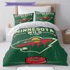 Minnesota Wild Pattern Bedding Set Quilt Cover Pillowcase Home Decor Gift (1 * Duvet Cover + 2 * Pillowcase, Without Core)