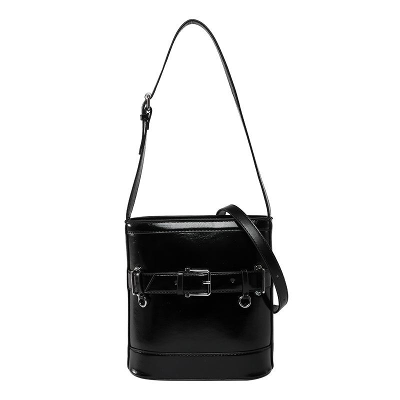 

Простая одноплечевая сумка, Элегантная сумка через плечо, Сумка-ведро, Сумка для поездок на работу для женщин чёрный