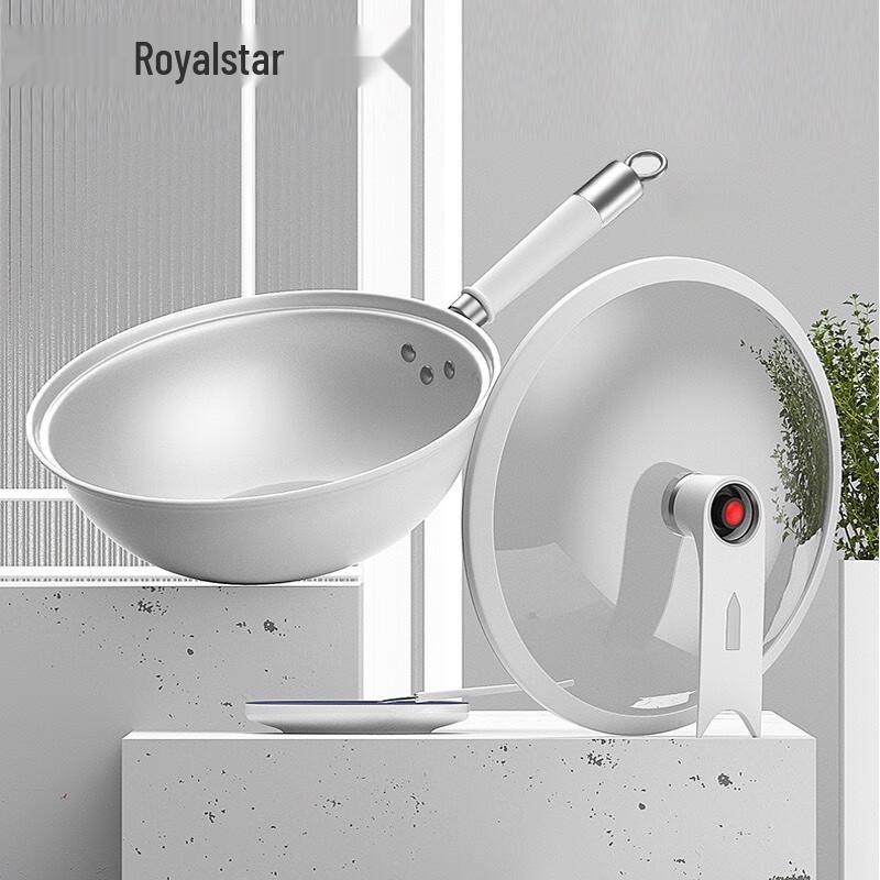 Royalstar 32cm Refined Iron Non-Stick Micro-Pressure Wok