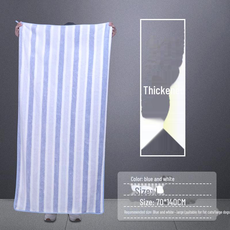 

Быстросохнущий суперабсорбирующий банный халат для кошек и собак - плотное полотенце