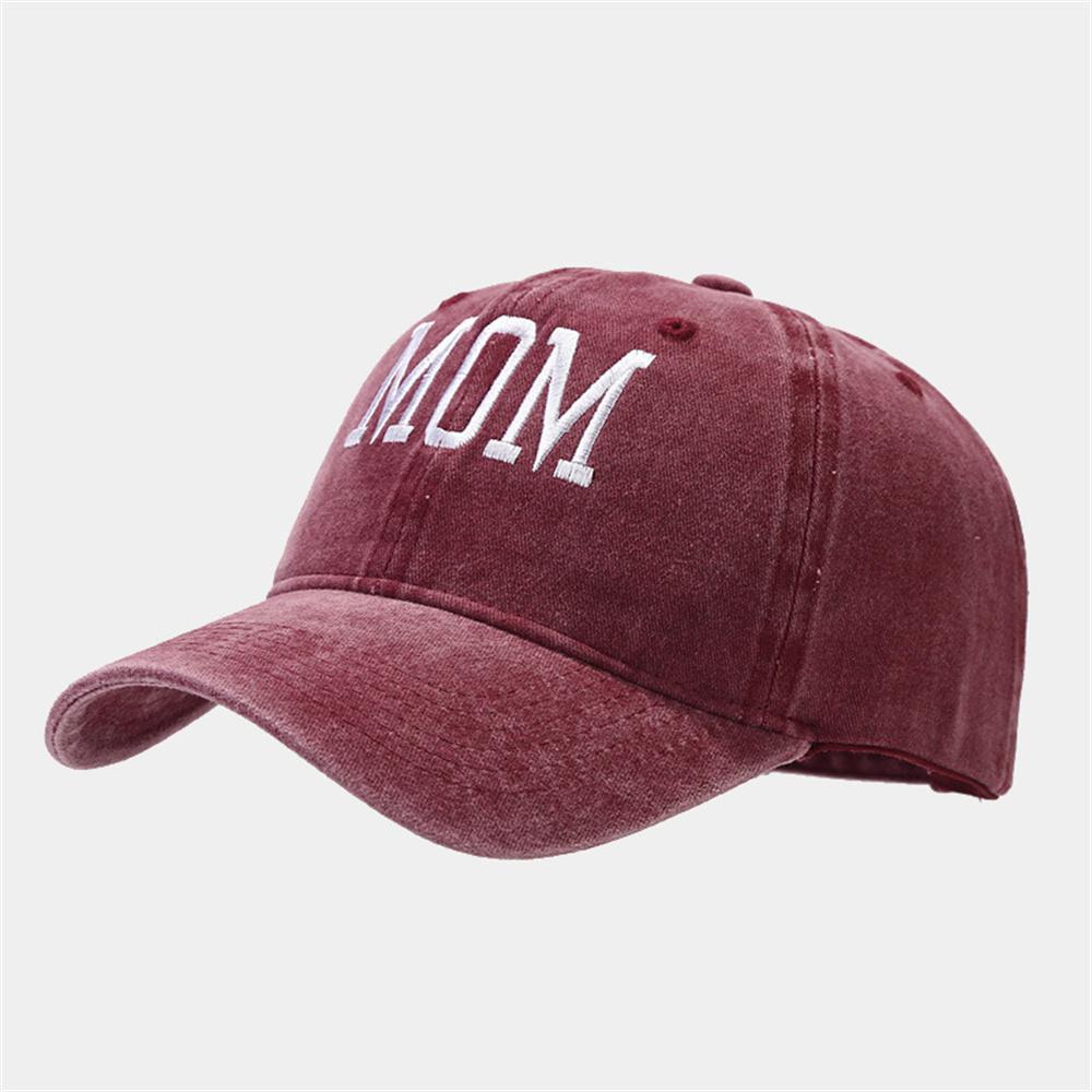 Stickerei Baseballkappe DAD MOM Mode Damen Herren Weiches Oberteil Snapback Sonnenhut Sport Sonnenschutzhut Verstellbar Outdoor Freizeitkappen