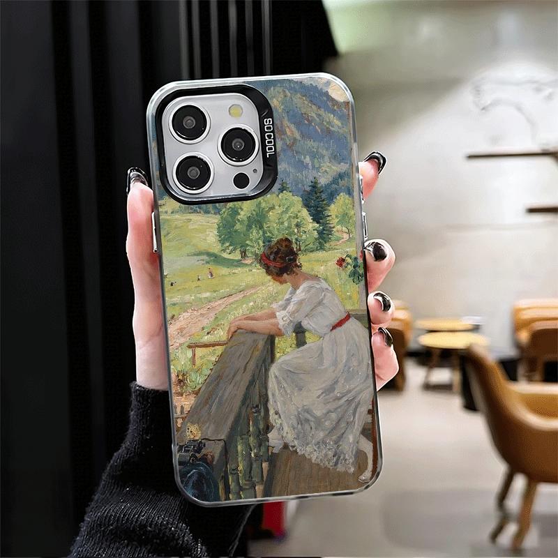 Claude Monet Oil Painting Shockproof Phone Case for iPhone 17 Air 16 16E 15 Pro Max 14 Plus 13 Mini 12 Back Cover Anti Fall Fund