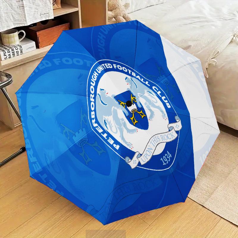 Peterborough Crest Automatic Folding Umbrella - 8-Rib Travel Umbrella with Auto Open/Close & Portable Gifts for holidays or birthdays