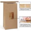 Grease Proof Baking Bags with Window Grease Proof Kraft Paper Bags 50 pcs 5x2.95x9.45 inches Tin Lock Bags, Window Coffee Bags Popco - PJ