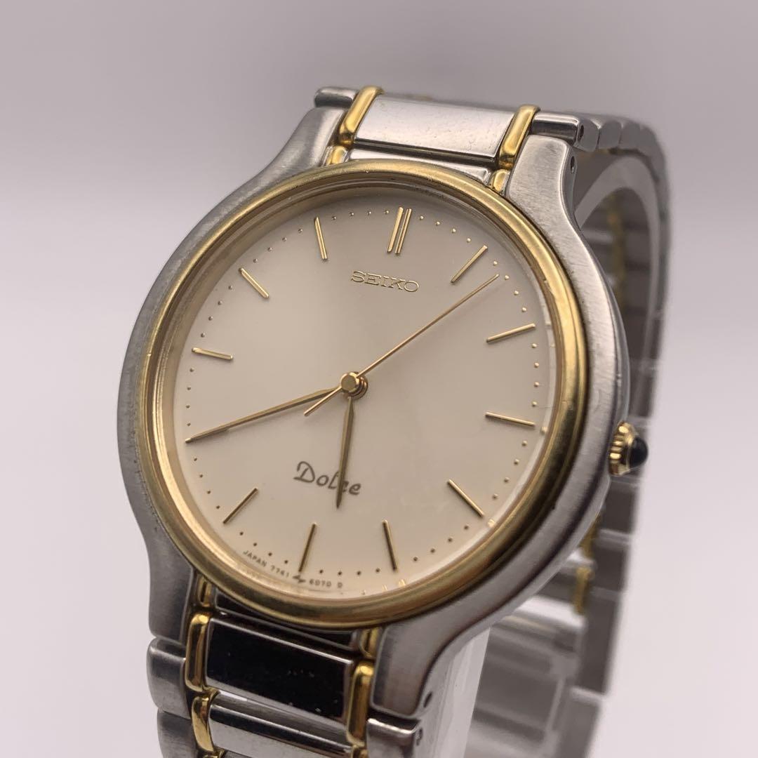 

[Б/У] Seiko Dolce 7741-6050 Серебристый Золотистый