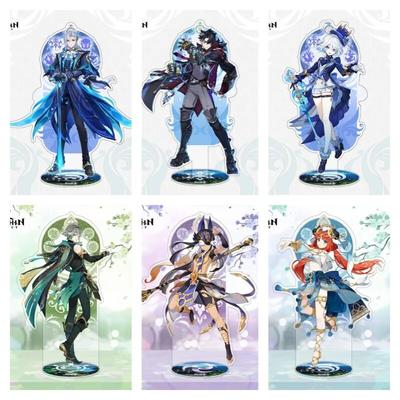 Anime Genshin Impact Neue Spielfiguren Neuvillette Wriothesley Furina Acryl Stehendes Schild Modell Exquisite Schreibtischdekoration Requisite