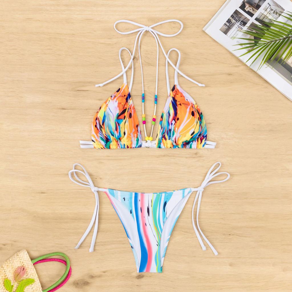 Women's Split Sexy Bikini Fashion With Bra Pad No Steel Bra Swimsuit