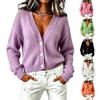 Womens Oversized Knit Cardigan Sweater V-Neck Long Sleeve Loose Fit Casual Outerwear 2026
