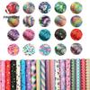Blumenprint Glitzerndes Feines Glitzer Vinyl PU Kunstleder Stoff Lederimitat Schleife Basteln DIY Ohrringherstellung Materialbogen