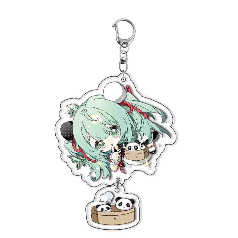 Porte-clés Acrylique Kawaii Anime Porte-clés Pendentif Ornements de Sac à Dos Mignon Porte-clés Princesse Cadeaux