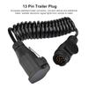13 Pin Trailer Plug Wiring Spring Cable Connector Adapter for Trailer Caravan