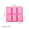 6-grid Rectangular Square Cake Silicone Baking Mold, Handmade Soap Mold, DIY Ice Cream Plate, Jelly Cake, Candy Chocolate Mold