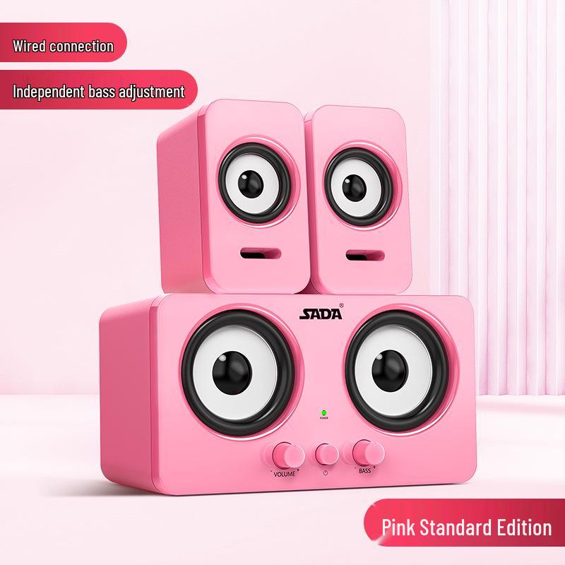 Universal Multimedia Bluetooth Wired USB Desktop Speaker with Subwoofer