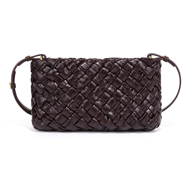 High-end Small Square Bag, Stylish Single-shoulder Small Bag, Fashionable and Versatile Phone Bag, Simple Woven Exquisite Crossbody Bag