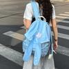 Schoolbag1011 South Korea's New Polka Dot Rabbit Ears Backpack Girls Spring and Summer Travel Schoolbag Embroidered Thread Lightweight Backpack