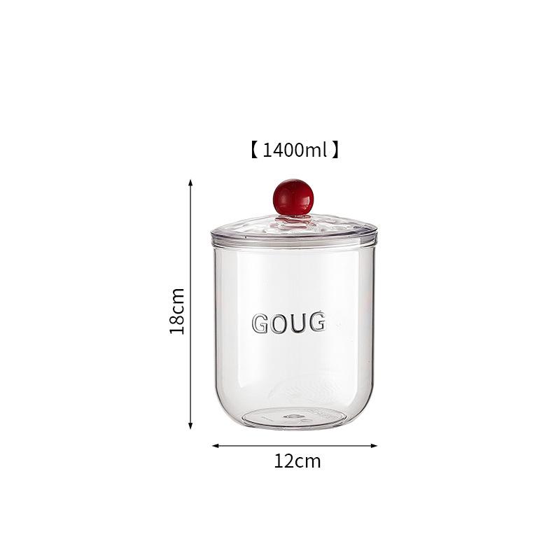Airtight Transparent Kitchen Storage Container for Cereal, Grains, Spices, Snacks, Nuts, and Dried Goods
