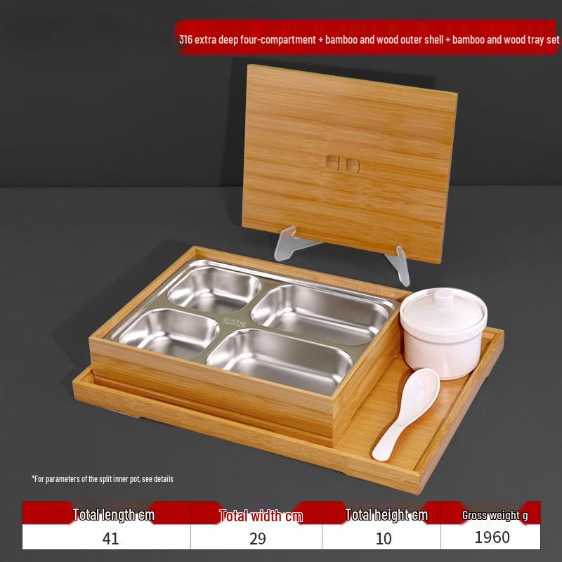 Premium Divided Stainless Steel Lunch Box