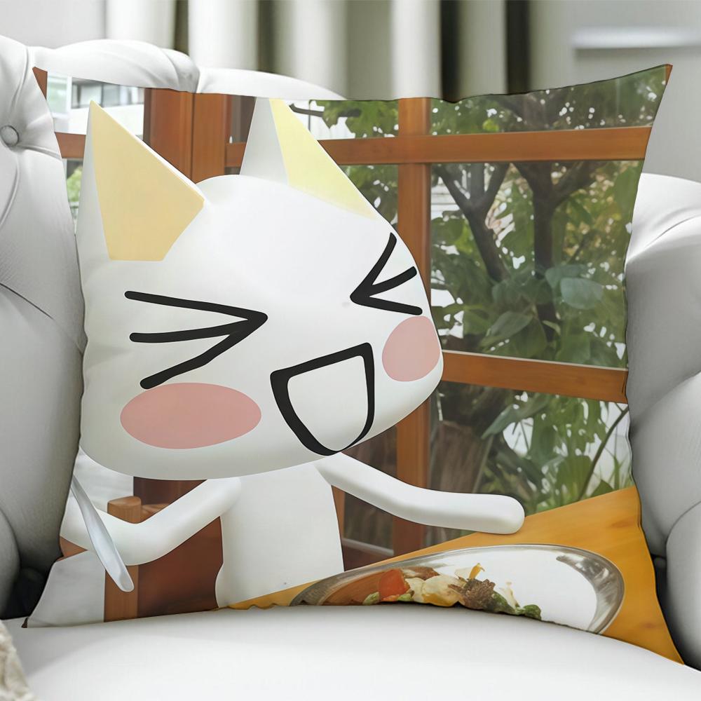 Cute TToro IInoues cushion cover Birthday Anniversary Gifts Double Sided Printed Zipper Cushion Cover Soft Skin Bedding