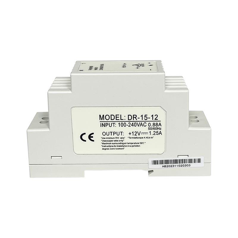DC 12V 24V Switching Power Supply Rail Type Small Volume DR-15-0.63A 1.25A 5V 15V Transformer 15w