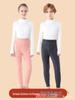 Girls' Winter Thermal Pants: Cotton Inner Layer, Fleece-Lined Wool, Perfect for School Uniforms, Sizes Small To Large.