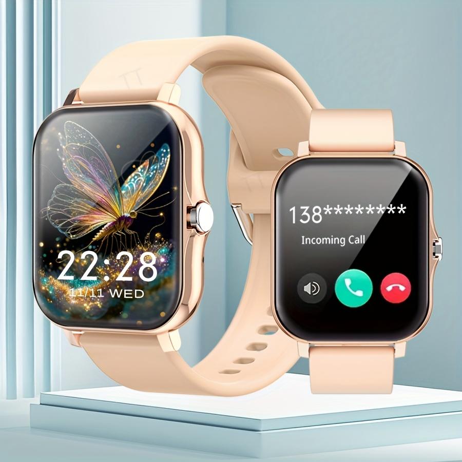 

New Smart Watch Bluetooth Call Message Alert Music Player Heart Rate Monitor Pedometer Smart Watch for Android IOS золотистий