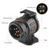 Langlebiger 13- auf 7-poliger Steckeradapter Anhängerstecker 12V Anhängerkupplung Abschleppen Wasserdichte Stecker Buchsenadapter Schützt Verbindungen