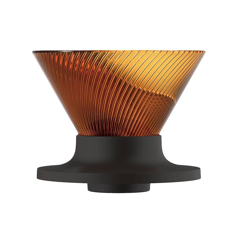 HARIO V60 Dripper NEO (1-2 cups) Tritan Resin Spiral Rib Amber Made in Japan VDN-01-AB