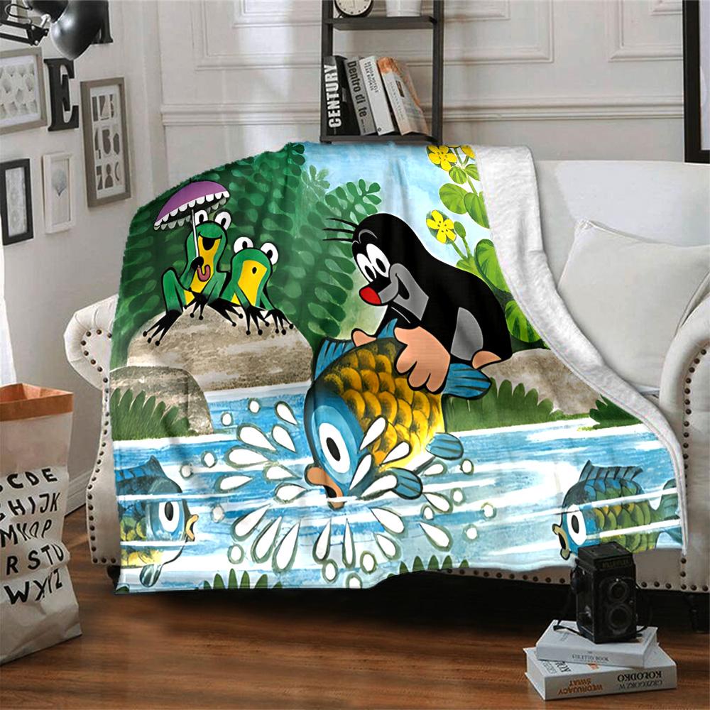 1pc Garden Bugs Bees Flannel Blanket,Ultra Soft Warm Plush Throw for Home Bedroom Bed Sofa Cover Camping Picnic Gift Y7246