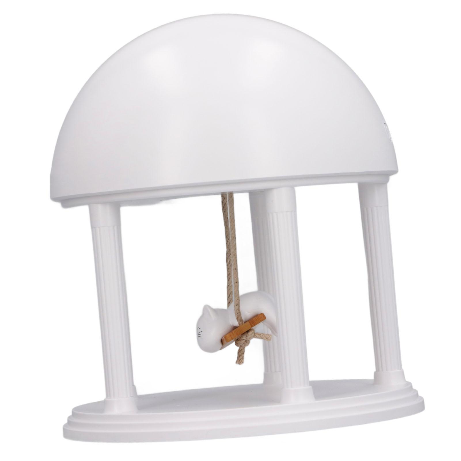 

Cat Swing Night Light Ornament 5V Dimmable Cute Cartoon Projection Bedside Table Lamp with Speaker for Bedroom Birthday Gifts