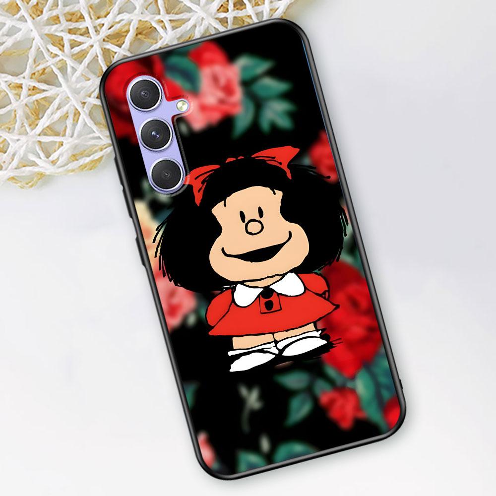 Cute Mafalda Case for Samsung Galaxy A51 A53 A54 A31 A52 A12 A13 A21s A22 A32 A11 A22 A33 A41 A52s A73 A14 A24 TPU Phone Cover