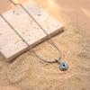Wasserdichte Augen Halskette Titan Dämonenauge Ohrringe Blaue Augen Choker Kette Glücksschmuck