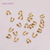 18K Gold Plated Lobster Clasps Spring Clasps End Tip Covers Crimp Beads Covers Wire Protectors DIY Jewelry Making Accessories