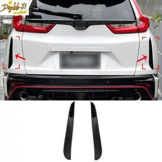 For Honda CRV CR-V 2017 2018- Black Rear Tailgate Trunk Both Side Strip Trim