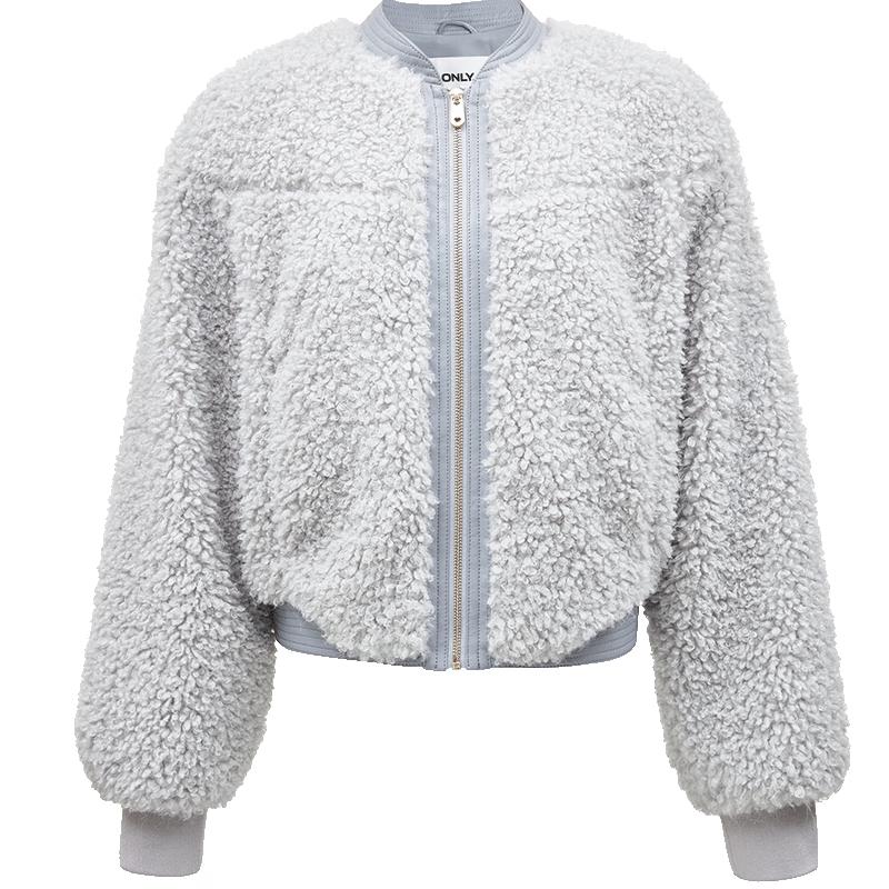 

ONLY Women s Patchwork Plush Short Jacket XS