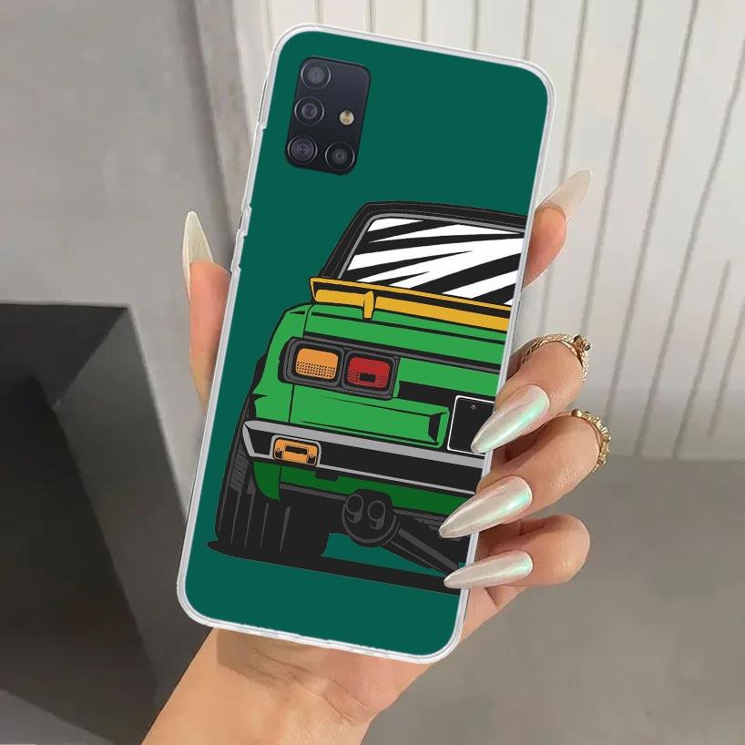 Japan JDM Sports Cars Comic Phone Case for Samsung Galaxy A52 A32 A22 A12 A02S A50S A30S A10S Note 20 Ultra 10 Plus S10 A31 A20