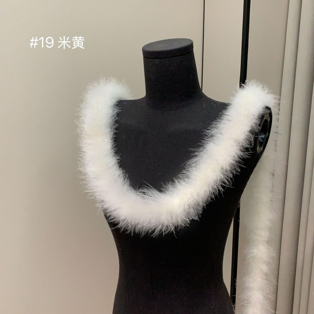 Bunte Federstreifen Truthahnfederstreifen Performance Tanzkostüm Dekomaterialien DIY Textilzubehör