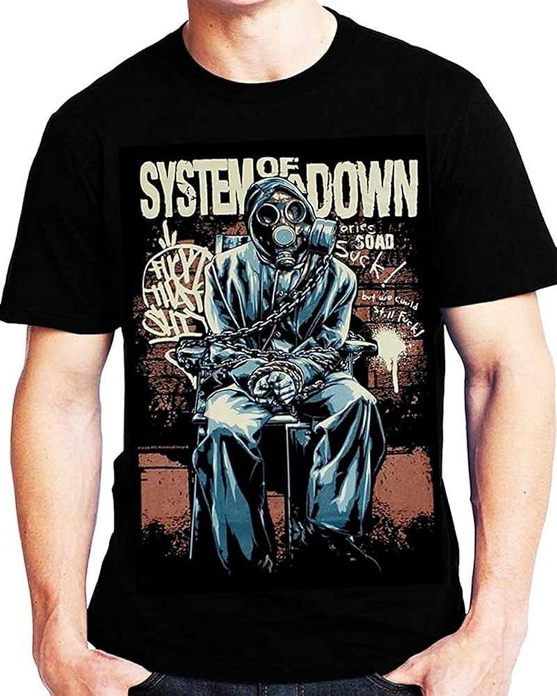 New Type System System of The Down SOAD Mask T-shirt NI499