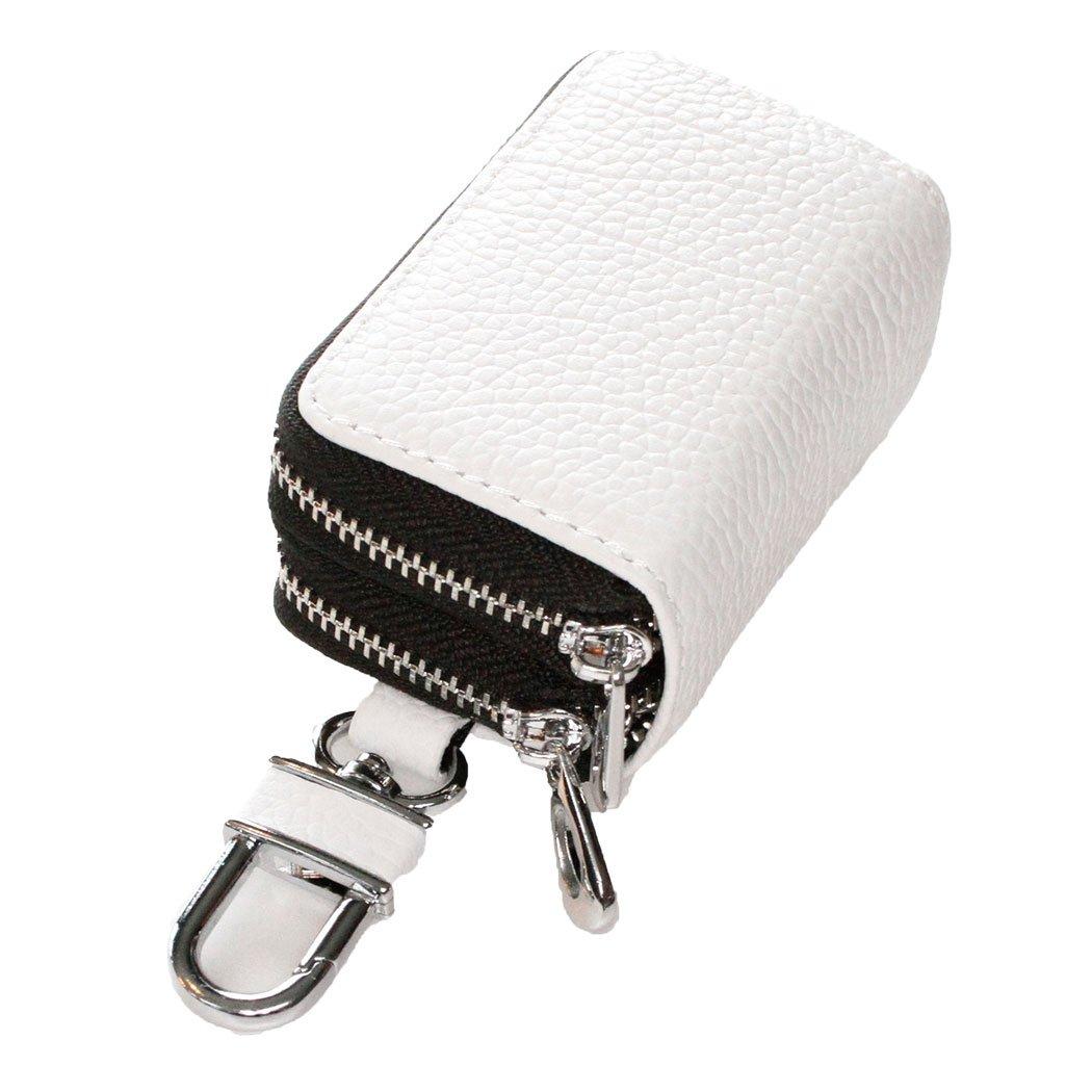 

AWESOME ASK-W018 Smart Key Case, Double Zipper Type, White x Black