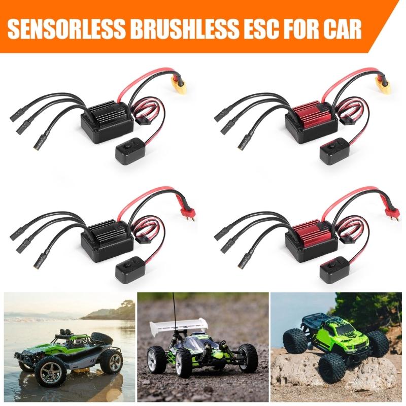 35A 105A Sensored Brushless ESC Speed Controller Adjustable Brake Accelerations For Remote Vehicle Tuning
