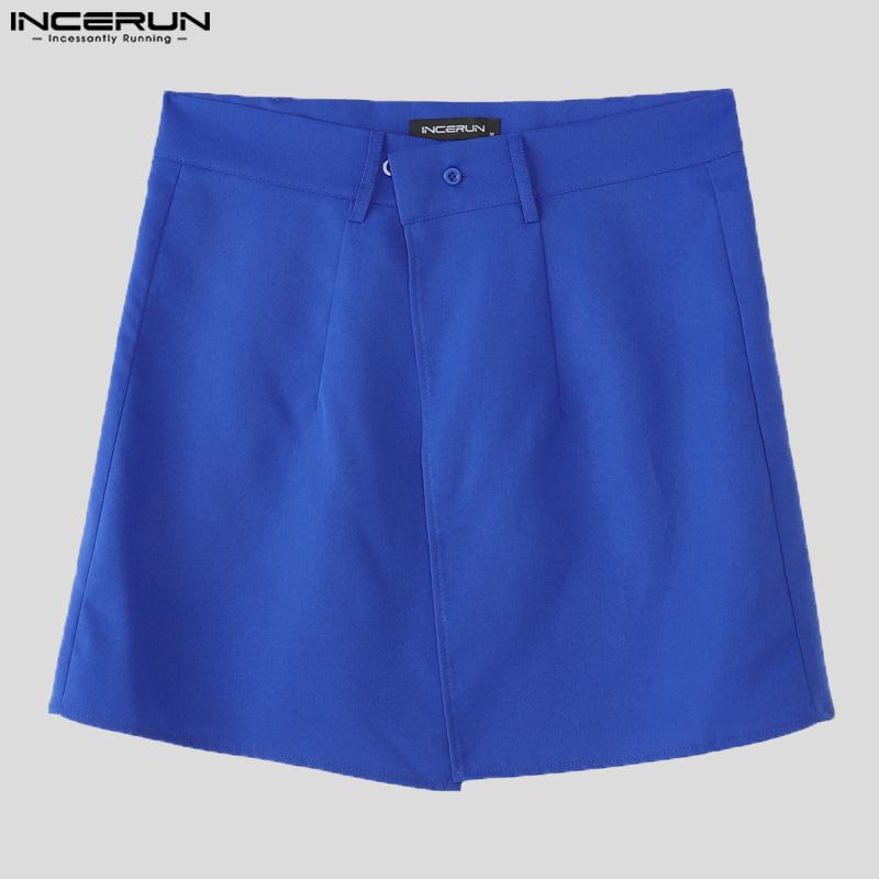 INCERUN Men Two Pieces Long Sleeve Buttons Shirts with Wrap Hem Sets