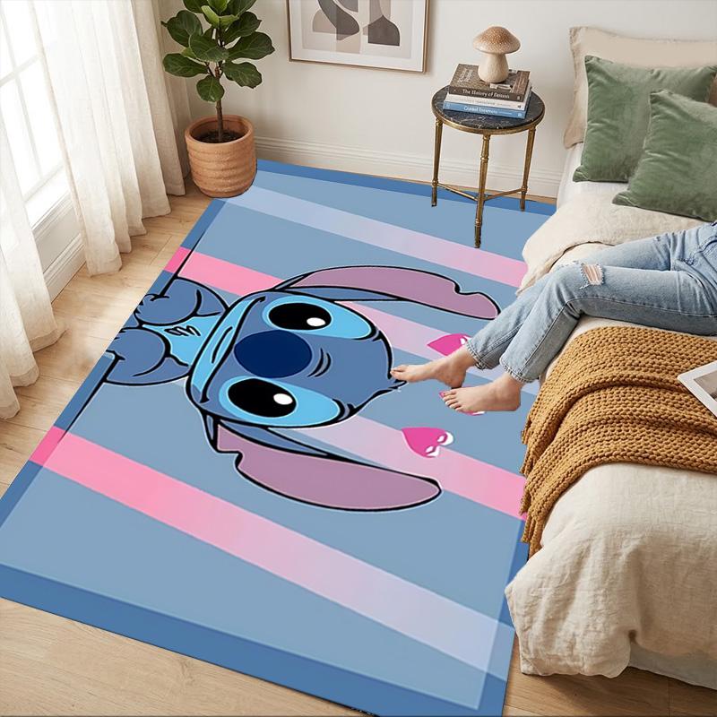 Lilo Stitch Living Room Nonslip Area Rug Soft Carpet For Bedroom Game Playroom Sofa Office Home Decor Doormat Christmas Gift C929411