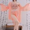 Sex underwear flower drunk hanfu temptation suit sexy antique qqny belly pocket uniform transparent nightdress