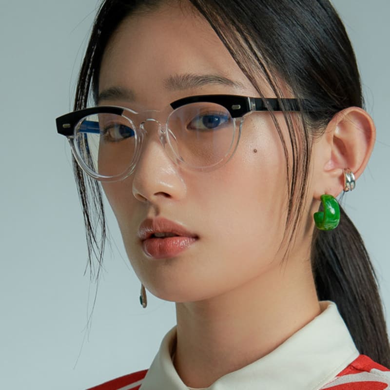 

semicolon eyewear [EXCLUSIVE] Ringo Glasses Two-Tone [Blue Light Lens] FREE