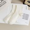 Solid Color Postpartum Socks for Women, Mid-calf Socks for Spring and Summer, Simple Women's Socks